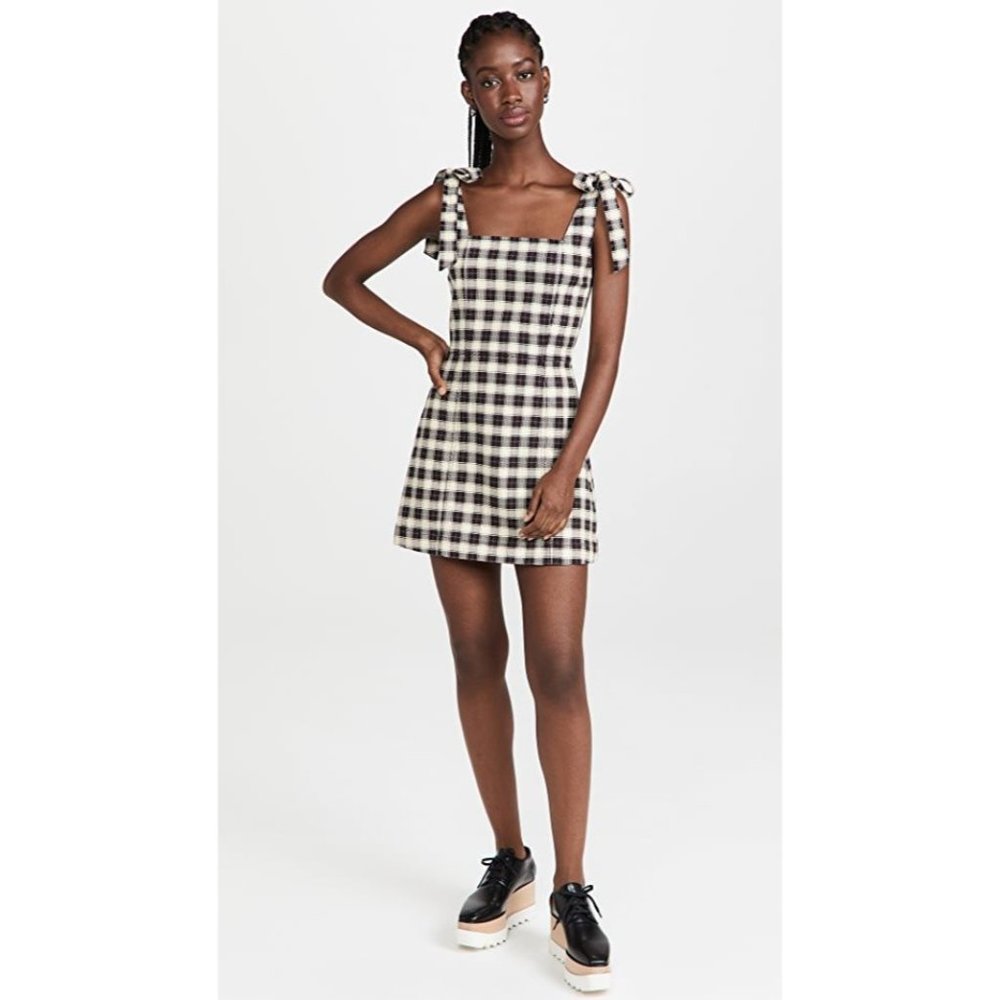 Alice & Olivia Maryann Tie Shoulder Dress